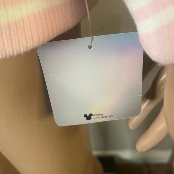 Disney 100 Mickey Mouse Club Varsity Jacket Women’s Small Pink Gray Letterman - Picture 9 of 16